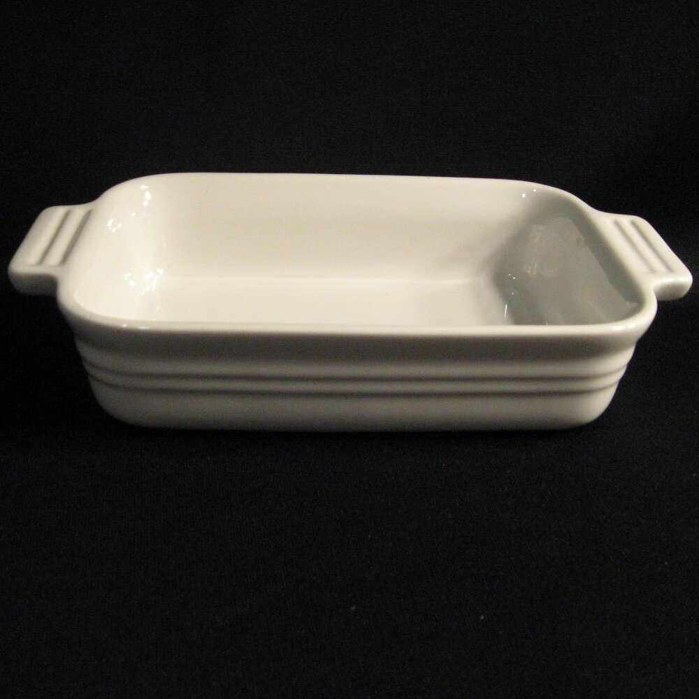 LE CREUSET WHITE 7" RECTANGULAR BAKER